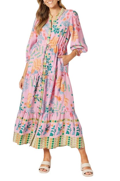 Mardi Gras Print Dress