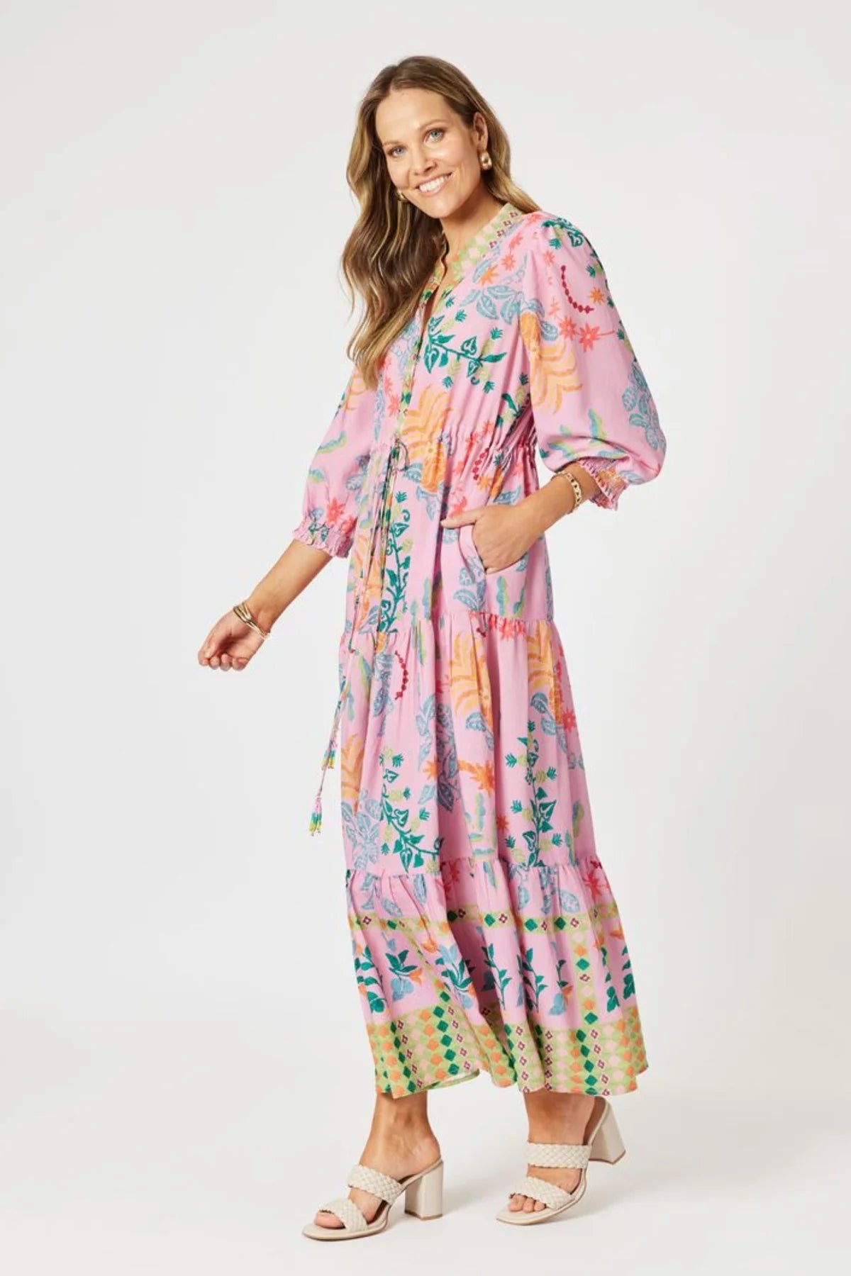 Mardi Gras Print Dress