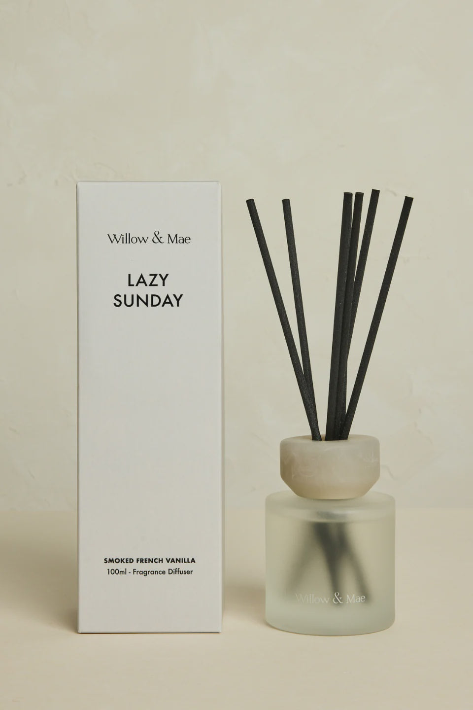 Willow & Mae / Lazy Sunday Smoked French Vanilla Diffuser – Lemonade