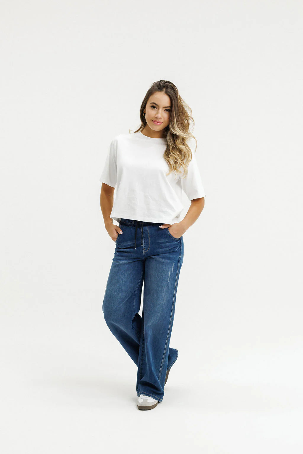 Barrel Jean Blue Wash