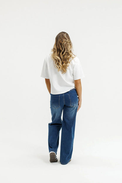 Palazzo Jeans Blue Wash