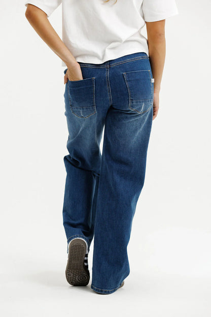 Palazzo Jeans Blue Wash