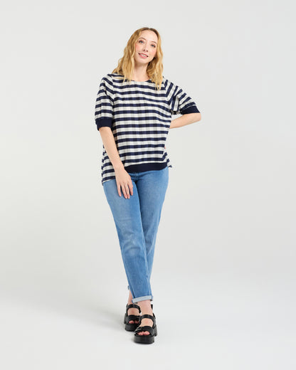 Havana Top Navy Check