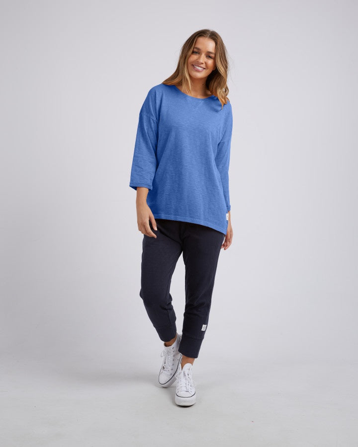 Annie 3/4 Sleeve Cerulean Blue