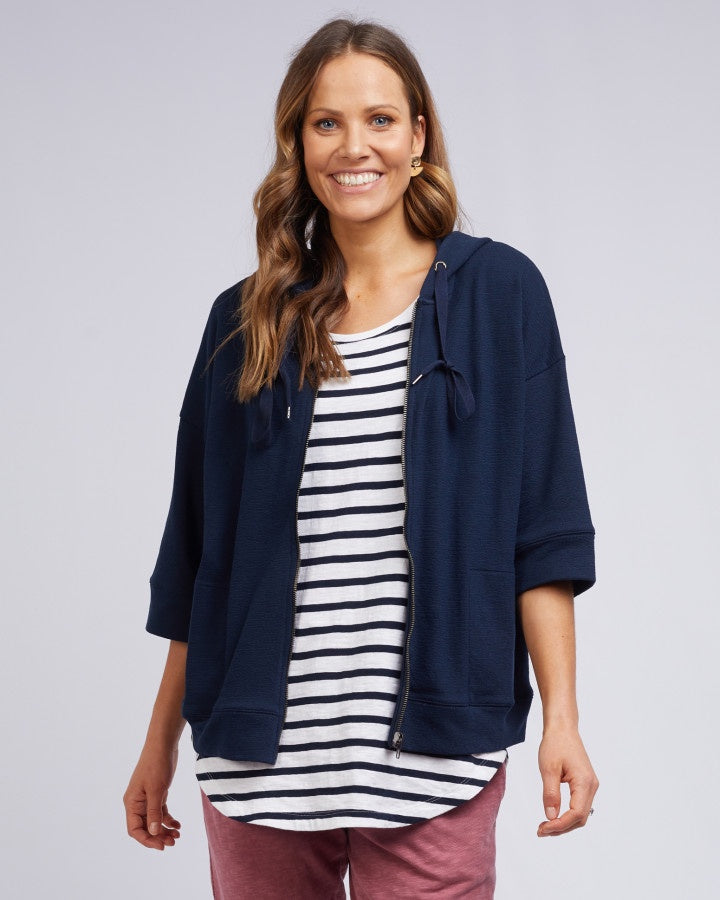 Beachy Hoodie Navy