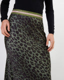 Bretta Skirt Khaki Leopard