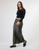 Bretta Skirt Khaki Leopard
