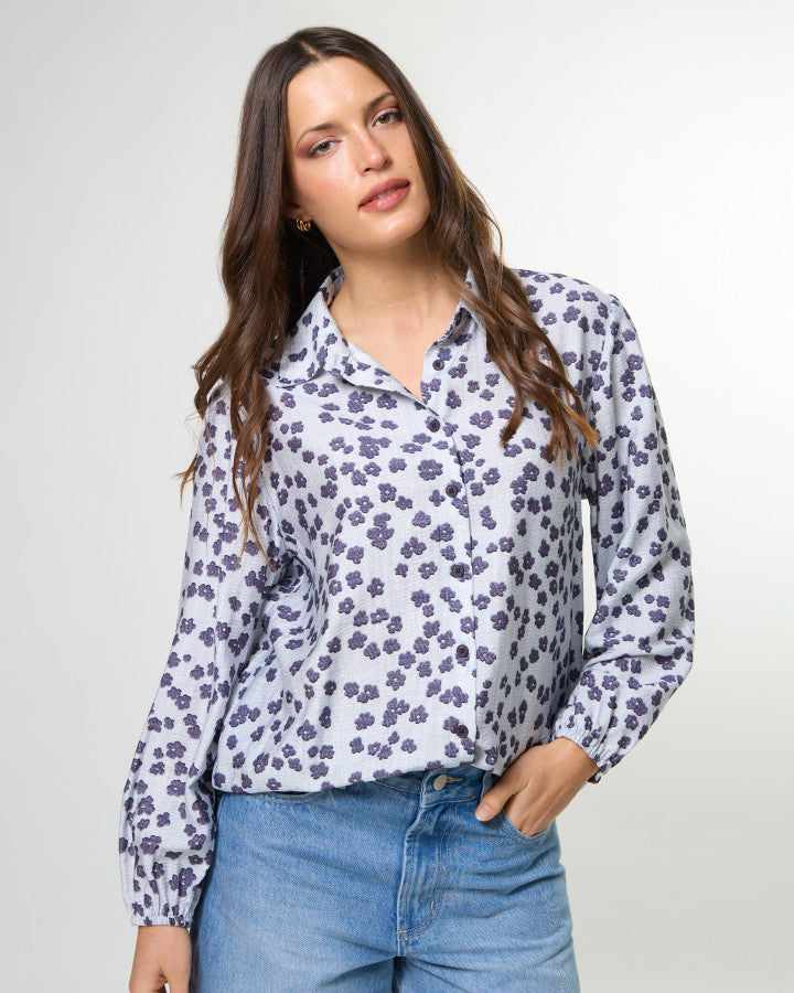 Charlotte Blouse Indigo