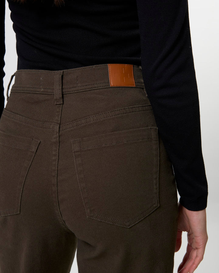 Dina Long Pant Dark Khaki