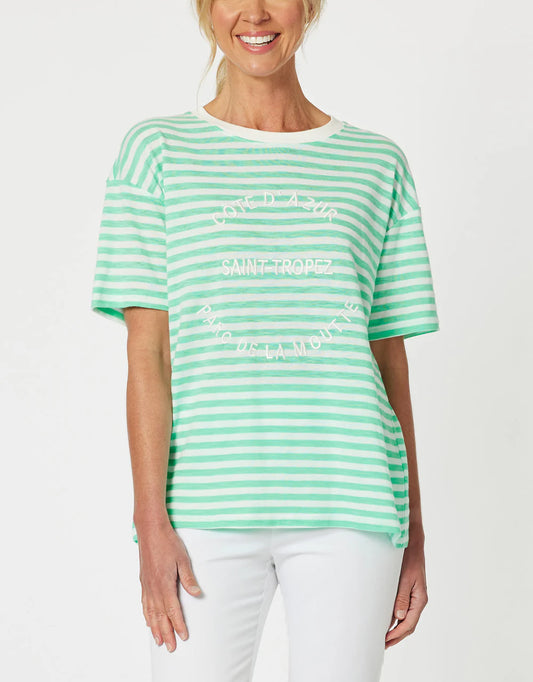 Saint Tropez Mint stripe tee