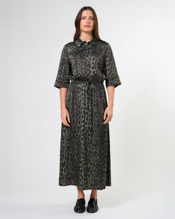 Honor Dress Khaki Leopard