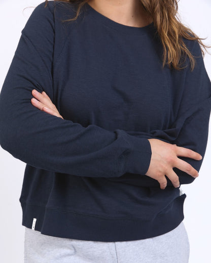 Kinsley L/S Sweat Navy