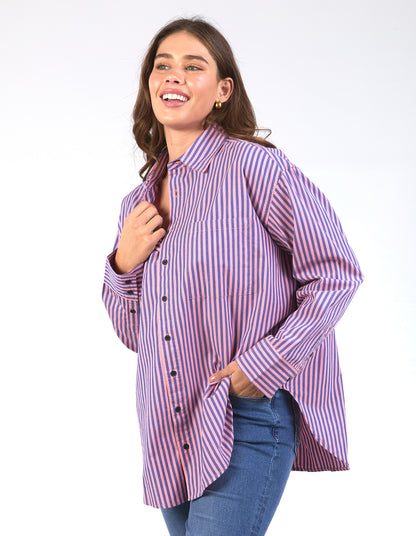 LILA STRIPE SHIRT