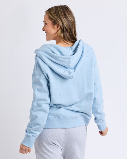 Lydia Zip Hoodie Light Blue