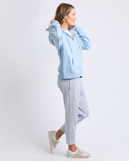 Lydia Zip Hoodie Light Blue