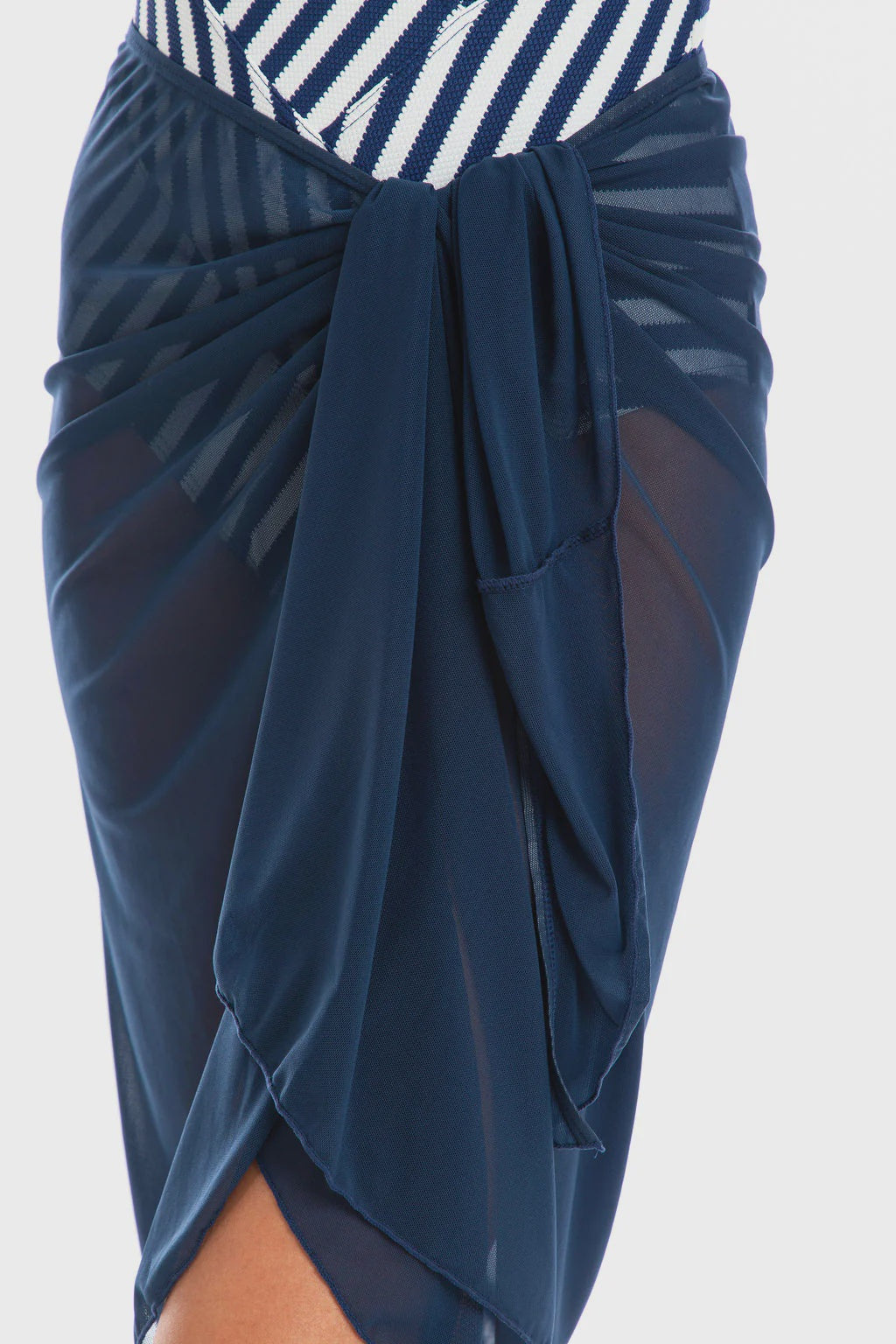 Navy Mesh Sarong