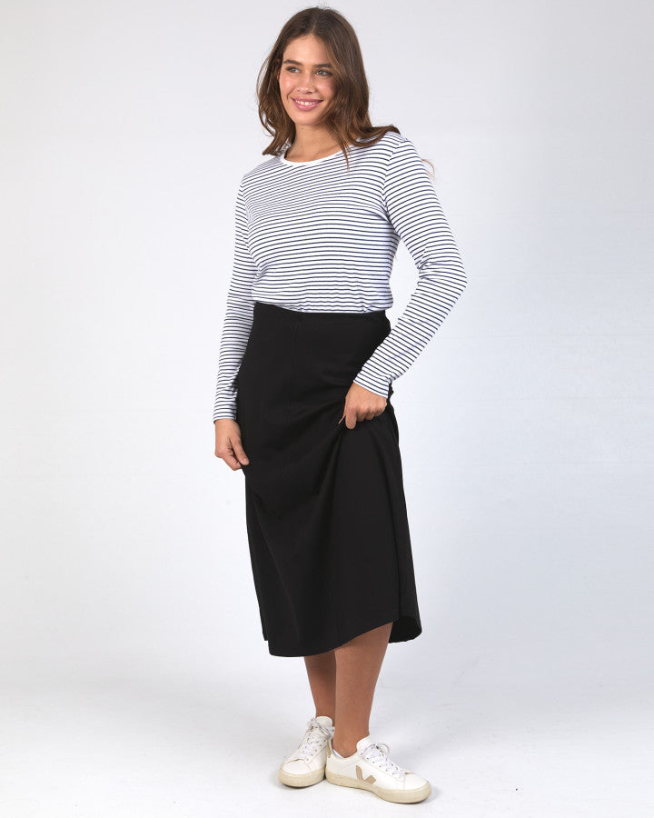 PENNY PONTE SKIRT BLACK