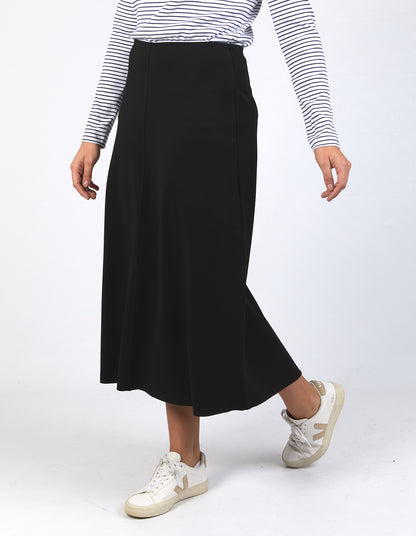 PENNY PONTE SKIRT BLACK