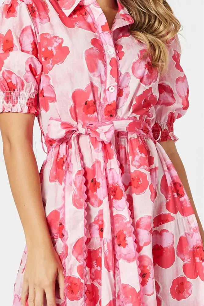Pink Poppies Dress