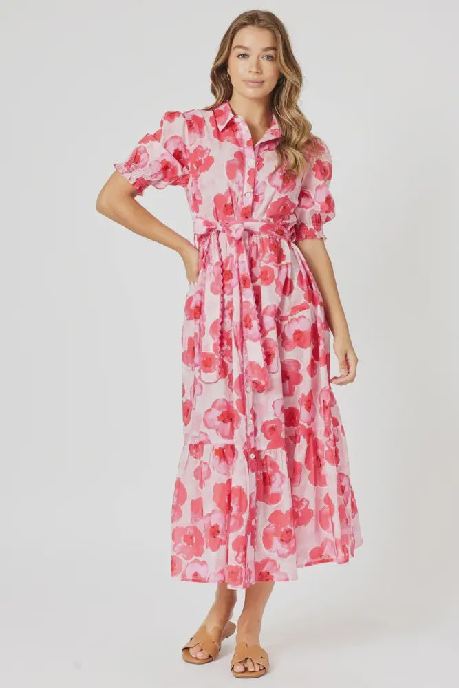 Pink Poppies Dress